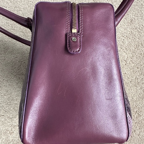 Purple with animal print accent Cole Haan bag. - Picture 9 of 15